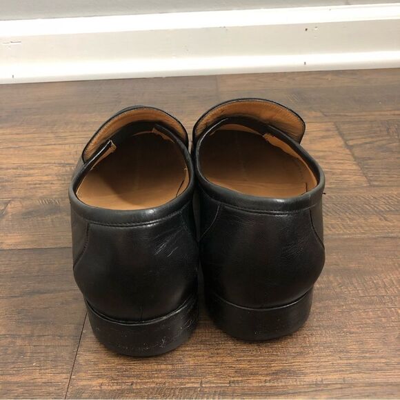 Bruno Magli Malden Size 7M Loafer Handmade Black Dress Shoe Italian - Picture 5 of 15
